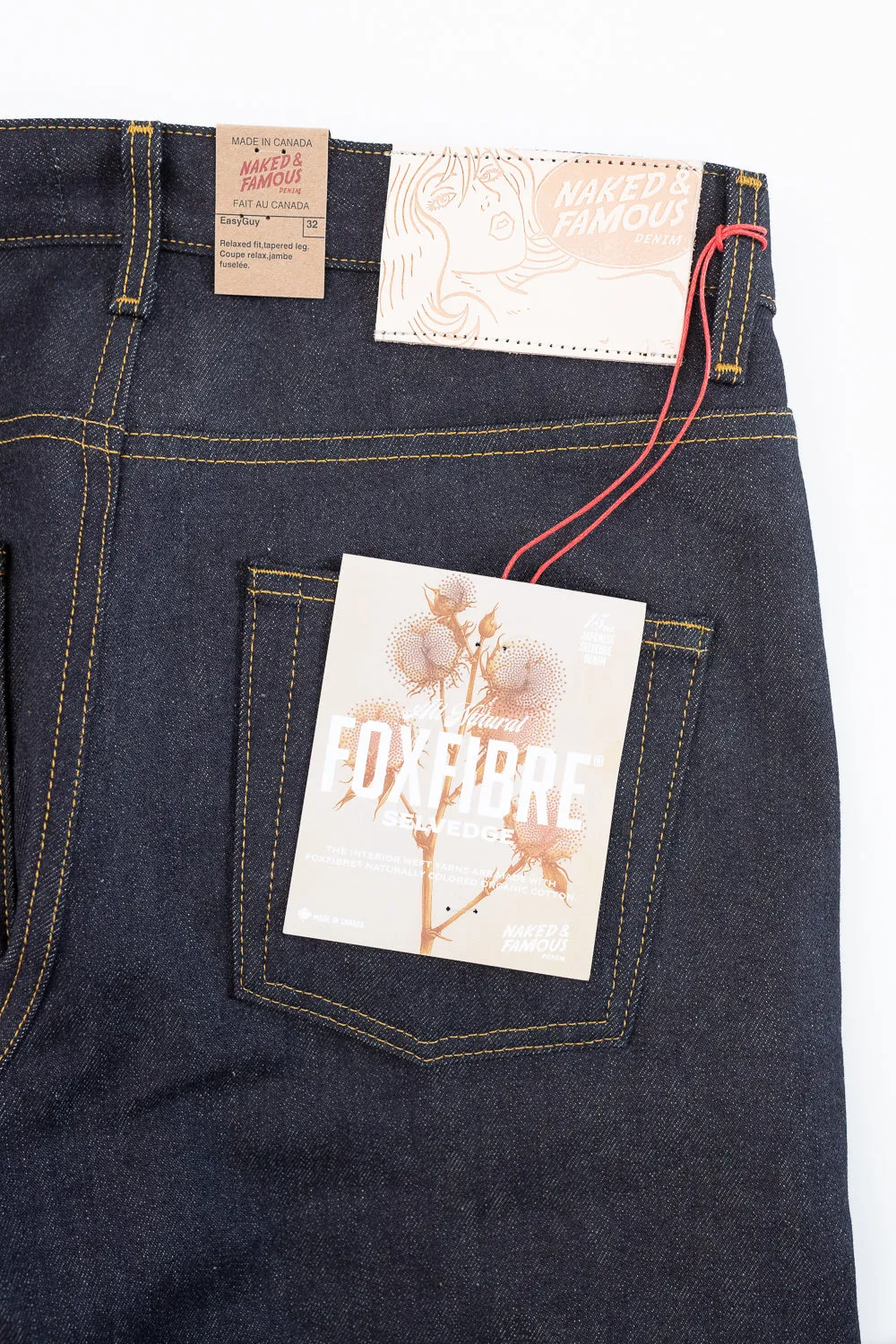15oz - All Natural Foxfibre® Selvedge - Easy Guy