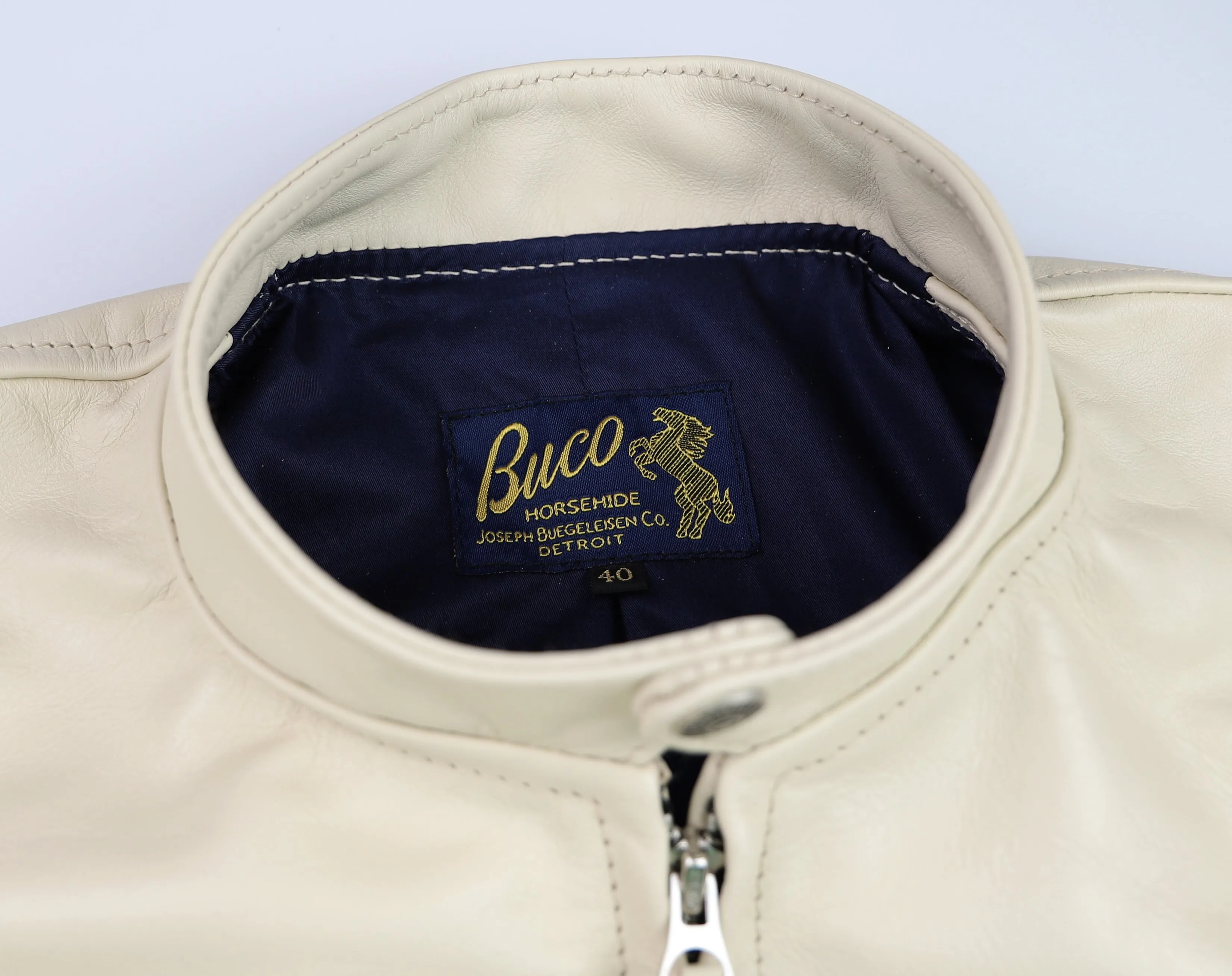 Aero Board Racer, size 40, Cream Vicenza Horsehide
