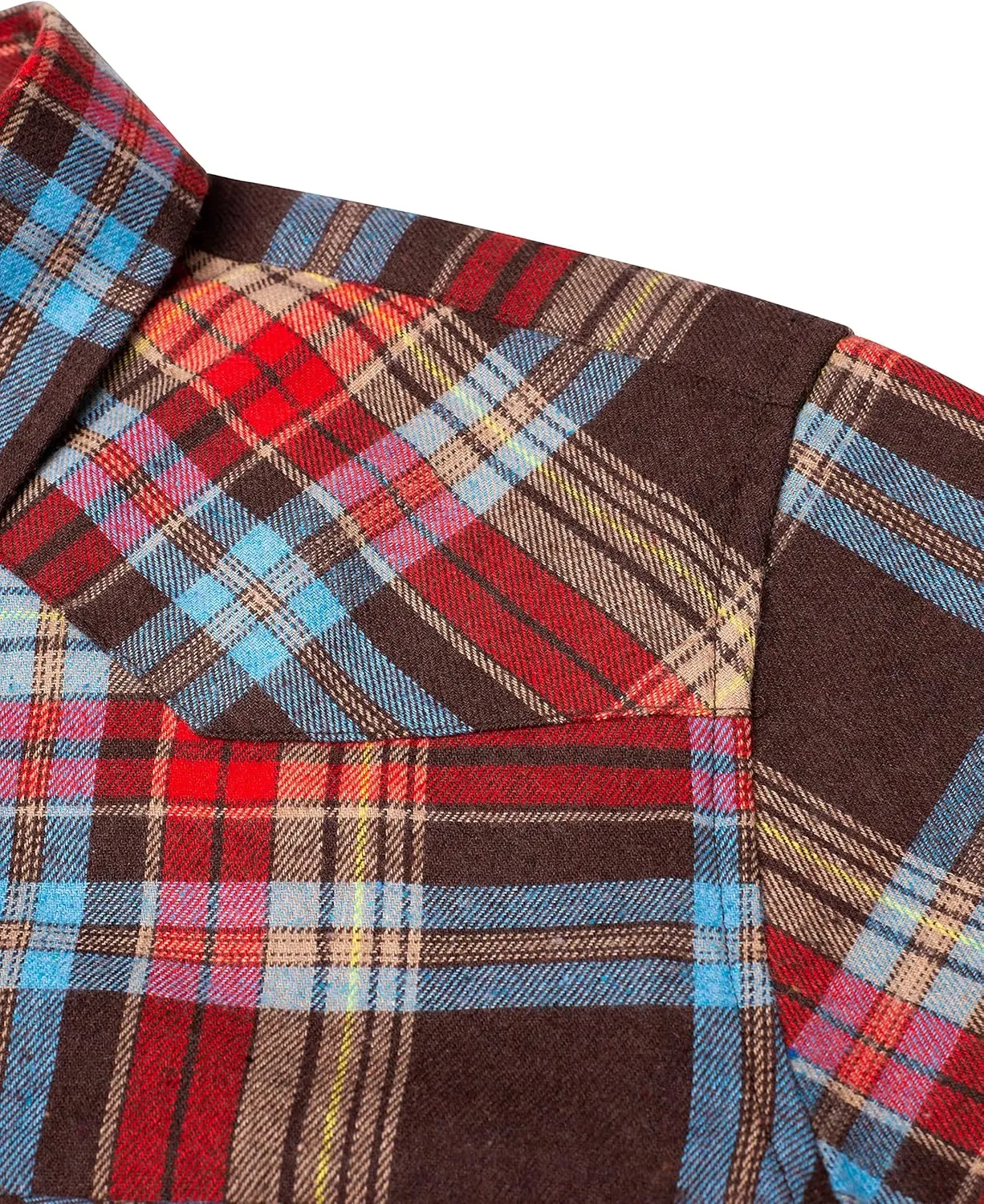 Alimens & Gentle Womens Plaid Flannel Shirts Long Sleeve Roll Up Casual Button Down Shirt