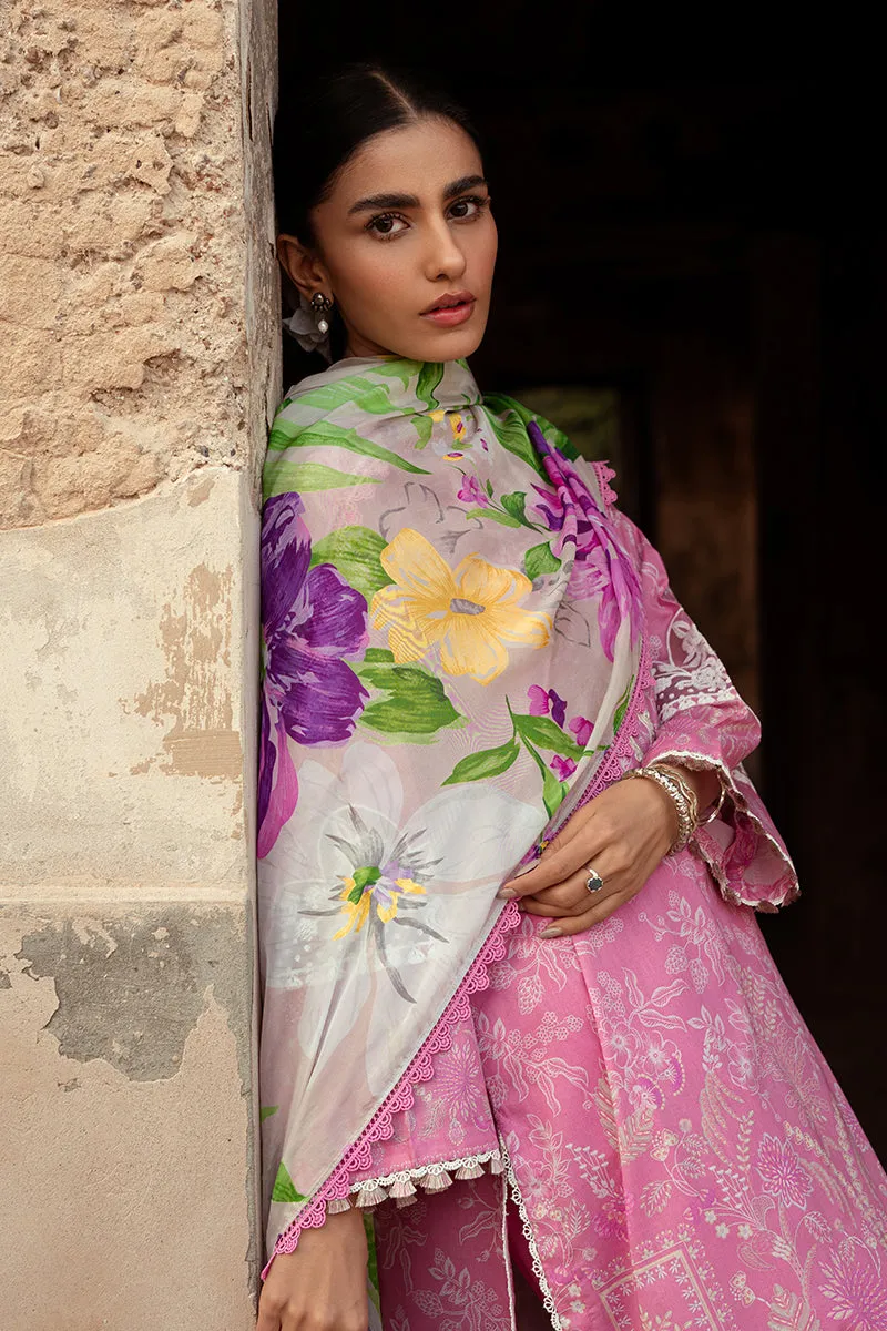 Cross Stitch Premium Lawn 2024 – CORAL FLORET-3 PIECE LAWN PRINTED SUIT