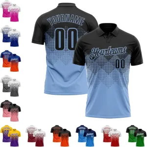 Custom Gradient Golf Polo Shirts Short Sleeve Bowling Dart Tennis Jersey Top Design Men Women Youth Work Business Tee