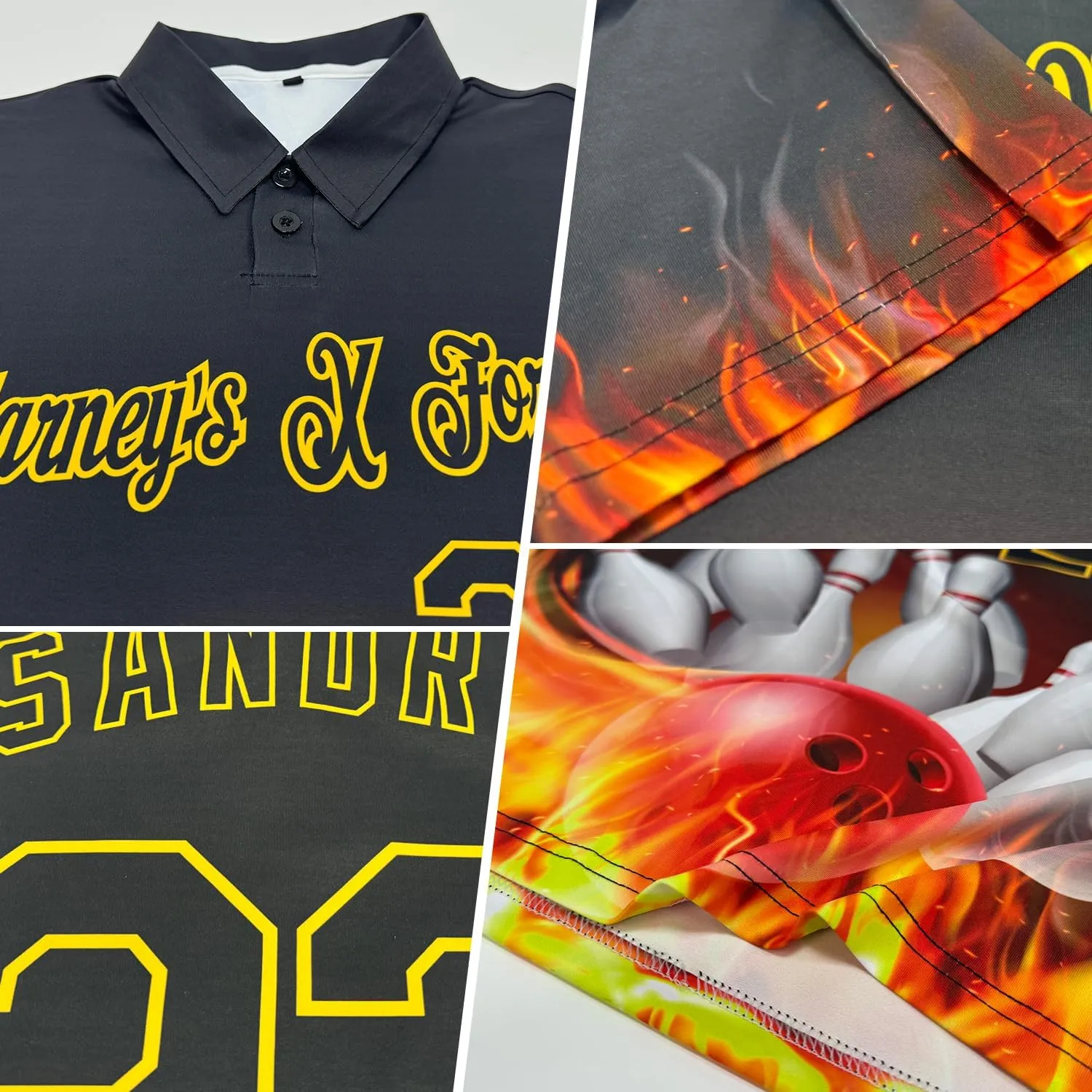 Custom Polo Shirt Jersey Billiard Pattern Personalized Novelty Golf Tee Shirts Printed Name Number Logo for Men Women Youth