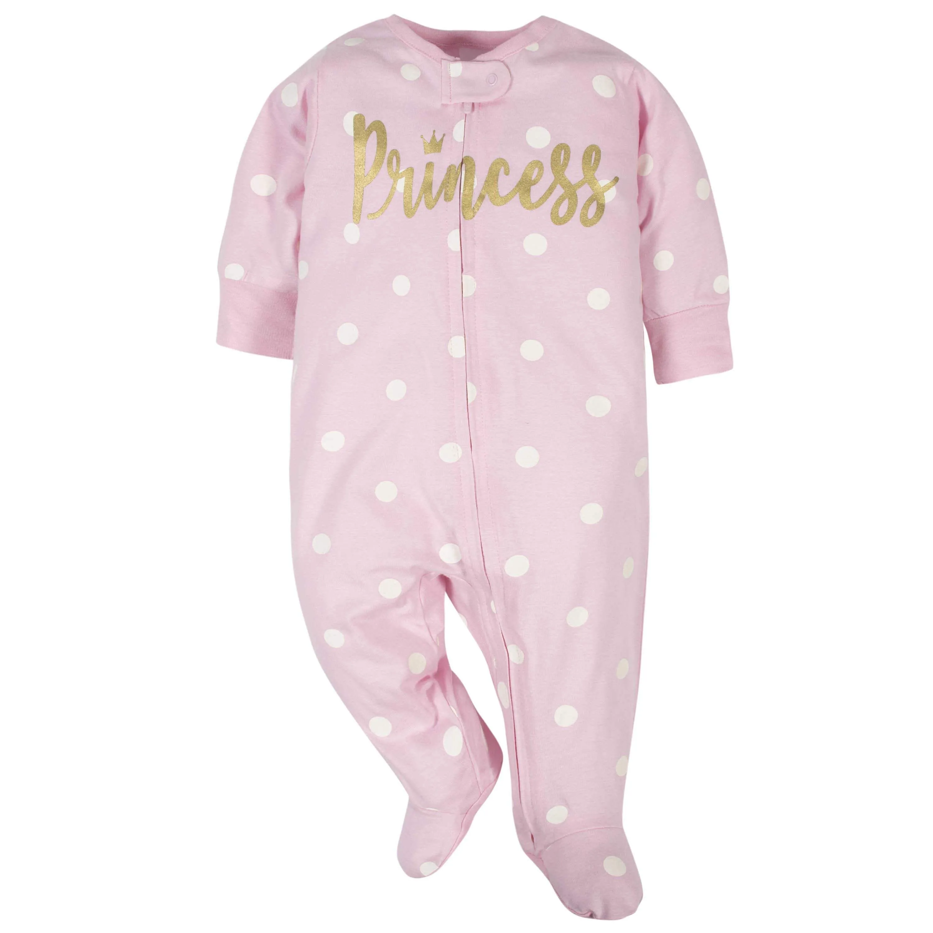 Gerber® 4-Pack Baby Girls Princess & Bear Sleep 'N Play Bundle