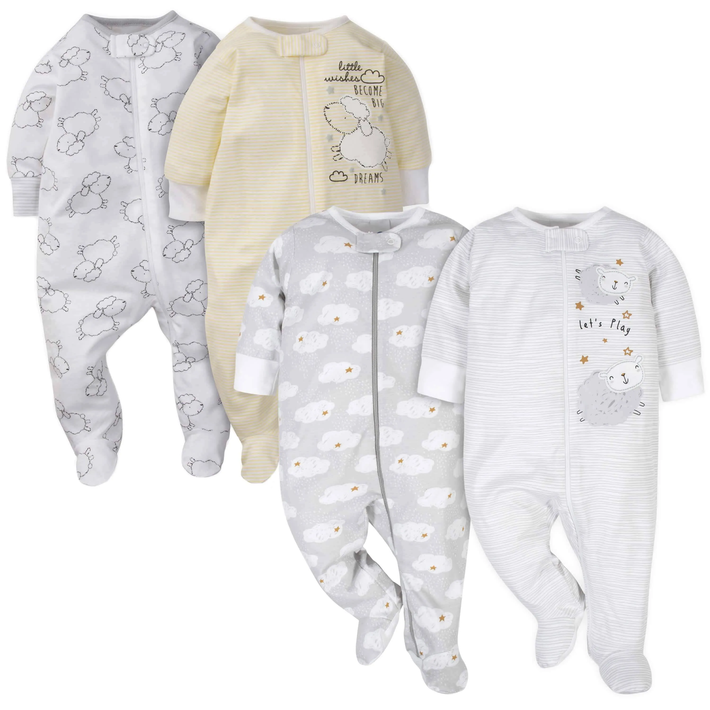 Gerber® 4-Pack Baby Neutral Lamb & Sheep Sleep 'N Play Bundle