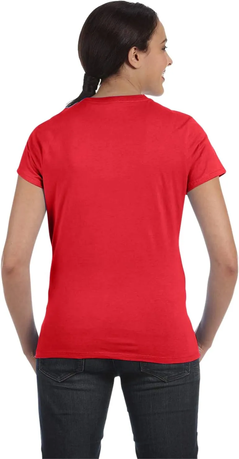 Hanes Women's Perfect-T Short-Sleeve T-Shirt, Womens Crewneck T-Shirt, Womens Short-Sleeve Cotton Tee