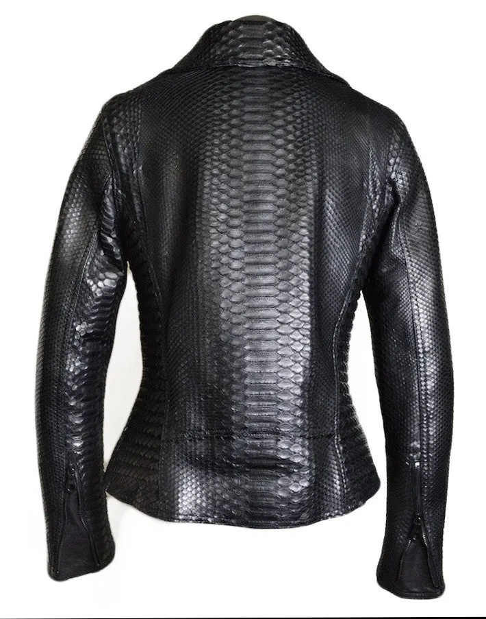 Kashani Ladies Baby Soft Python Skin Jacket