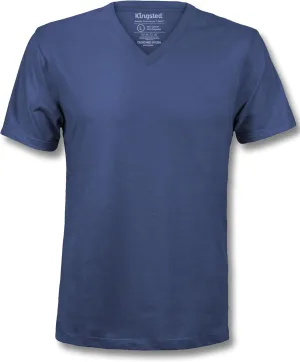Kingsted V-Neck T-Shirts for Men - Royally Comfortable - Super Soft Premium Fabric - Well-Crafted Classic Fit - Bundle & Save