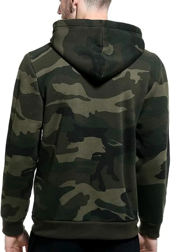 LBL Leading the Better Life Men's Solid Pullover Hoodies Sports Soft Blend Fleece Hooded Sweatshirts with Kangaroo Pocket