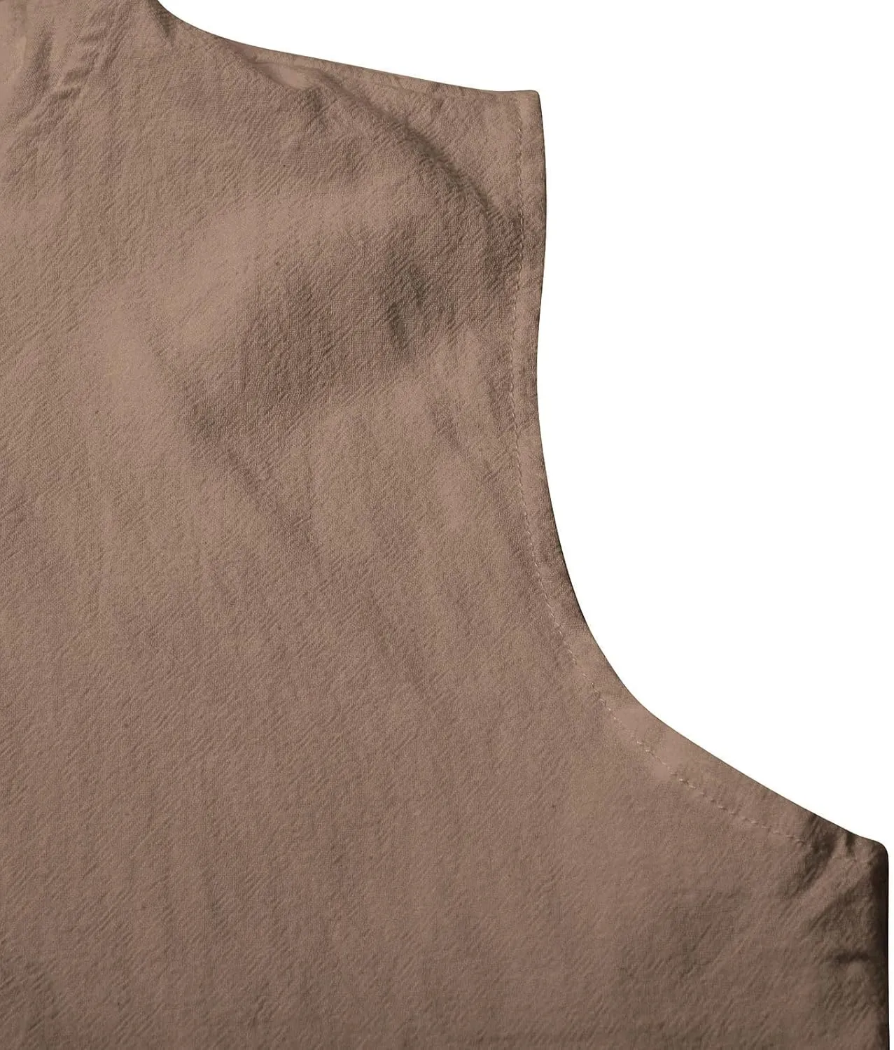 Men's Cotton Linen Workout Tank Tops Button Down Lapel Sleeveless Gym Muscle T Shirts Casual Breathable Summer Tanks
