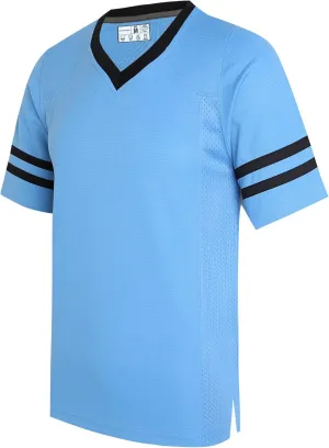 Plain Men's Football Jerseys for Unisex V-Neck Fitness T-Shirts Workout Outfits Casual Party Tops