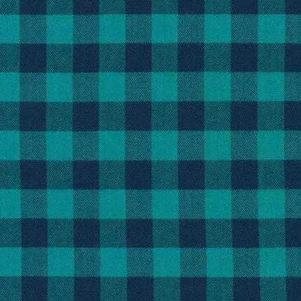 Porto Flannel Gingham in Blue