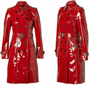 Prime Quality PVC Vinyl Women's Trench Coat