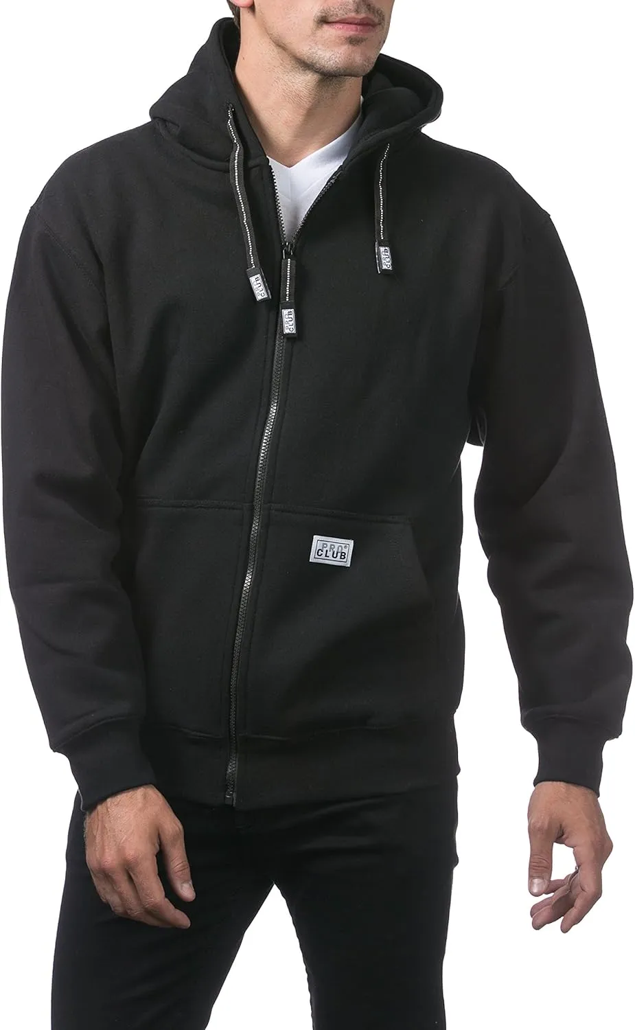 Pro Club Men's Heavyweight Full Zip Fleece Hoodie
