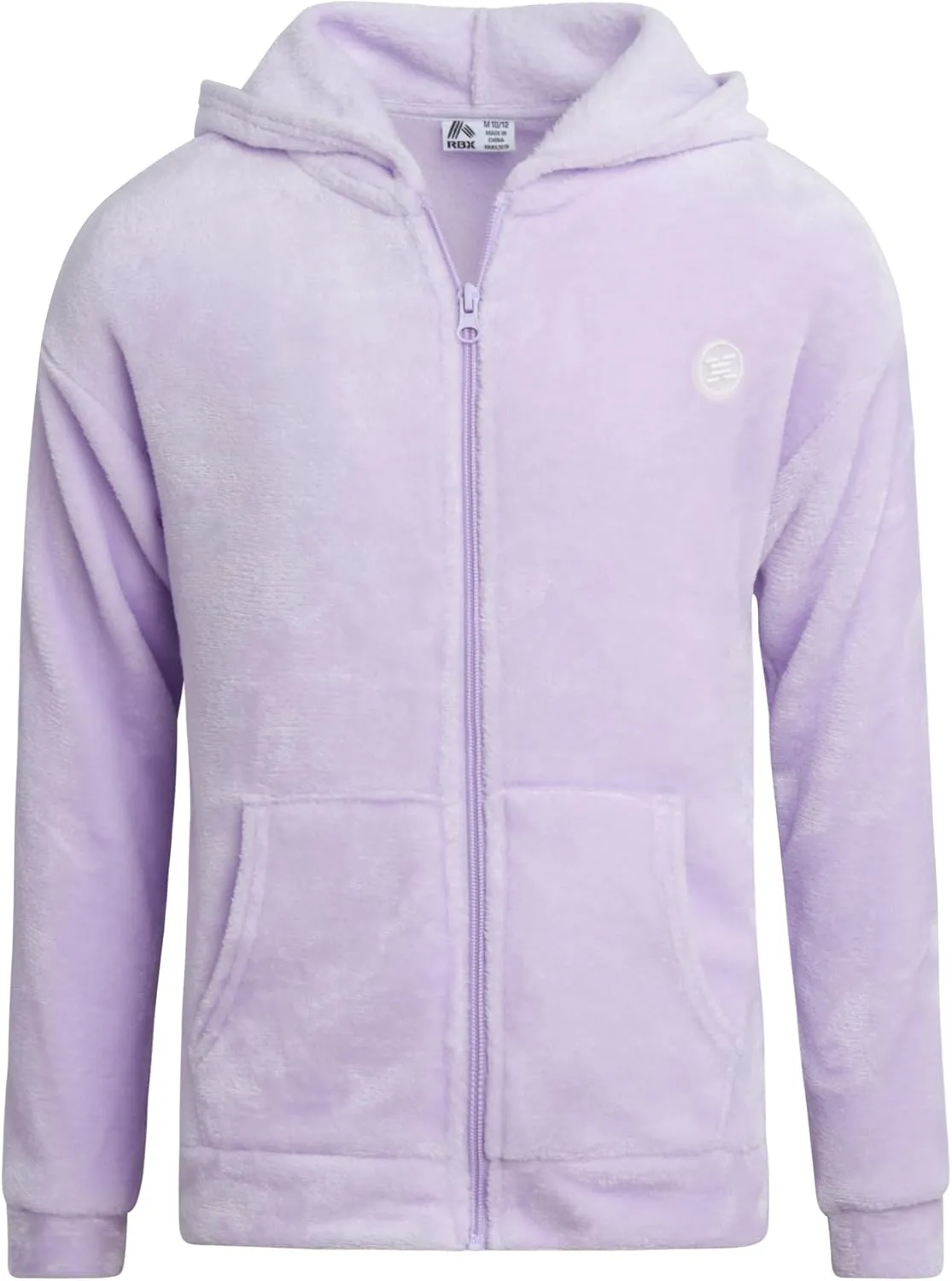 RBX Girls' Sweatshirt - Sherpa Fleece Zip Up Hoodie Sweatshirt - Cozy Casual Fashion Sweatshirt for Girls (7-16)