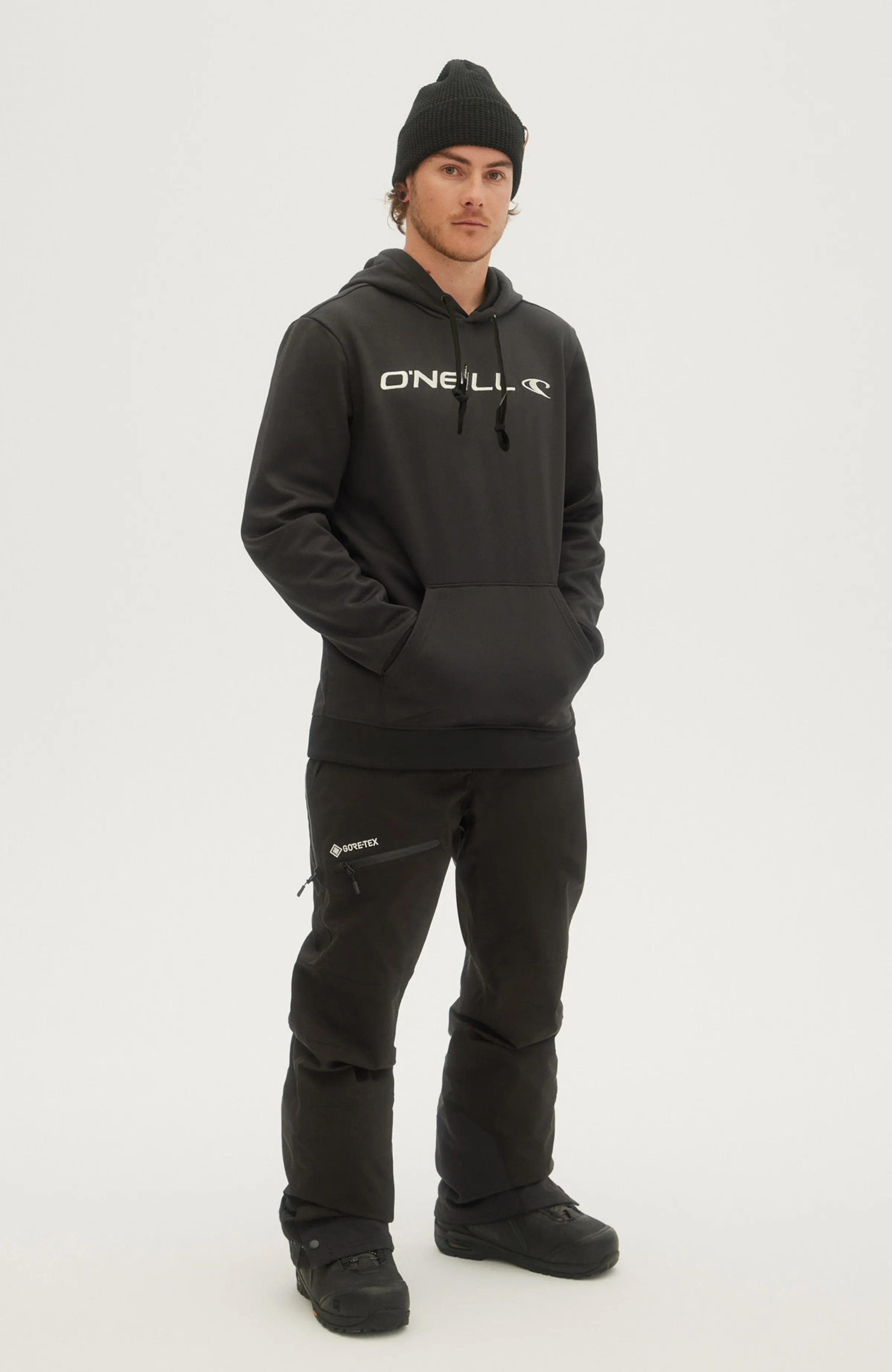 Rutile Hoodie Fleece | Black Out