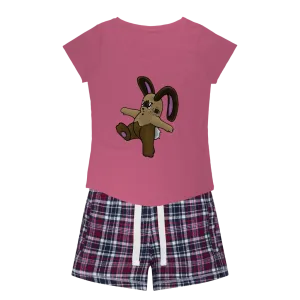 Sentra Women's Sleepy Tee and Flannel Short