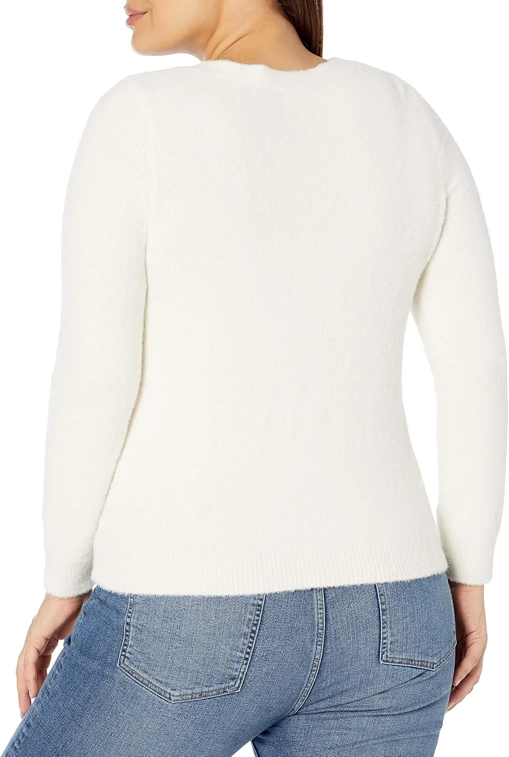 The Drop Women's Francine V-Neck Button Front Cozy Cardigan