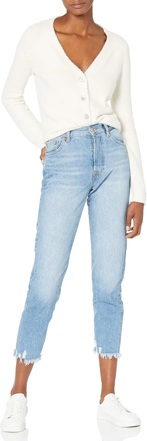 The Drop Women's Francine V-Neck Button Front Cozy Cardigan