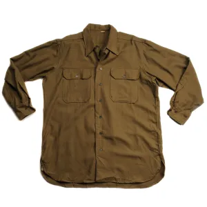 VINTAGE US ARMY M-37 M37 FLANNEL SHIRT 1945 WW2 SIZE 16 1/2 X 33