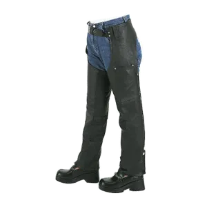 VK801 Kids Leather Motorcycle Chaps