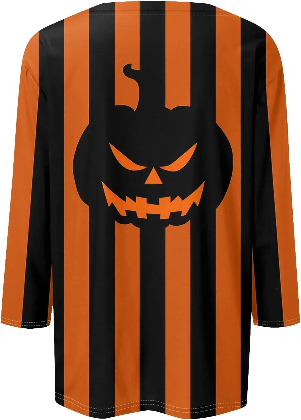 Women 3/4 Sleeve Halloween Plus Size Shirts Casual Fall Tops 2024 Crew Neck T shirt Long Tunic Tops