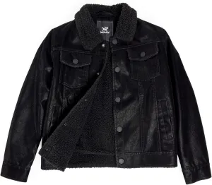 X RAY Teen Faux Leather Jacket for Fall & Winter (S - XL), Kids Outerwear Coat, Motorcycle PU Leather Jacket for Boys
