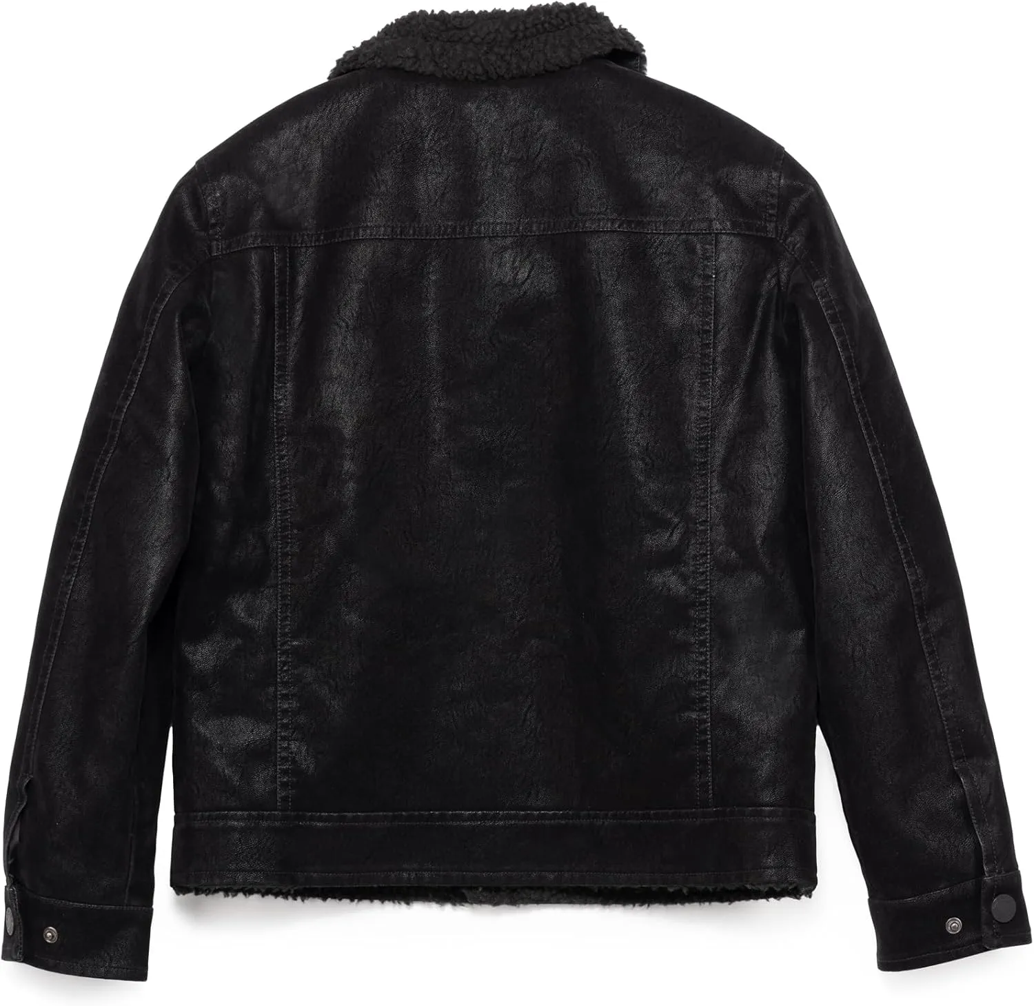 X RAY Teen Faux Leather Jacket for Fall & Winter (S - XL), Kids Outerwear Coat, Motorcycle PU Leather Jacket for Boys